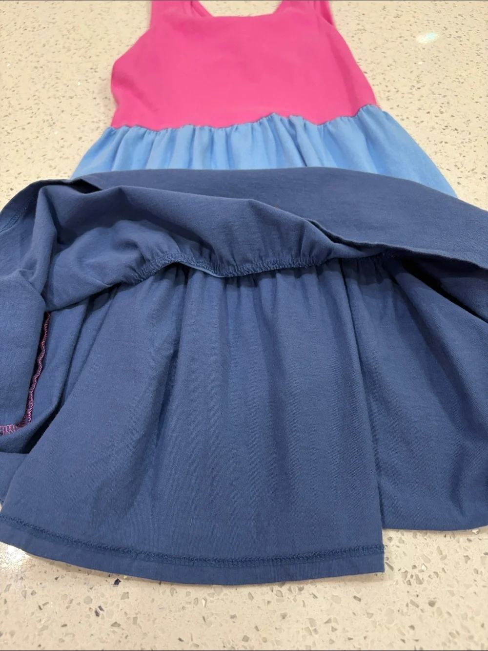 Vineyard Vines Girls' Tiered Colorblock dress size Small